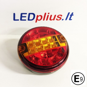 Galinis LED žibintas / apvalus